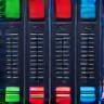 Audio mixing console faders